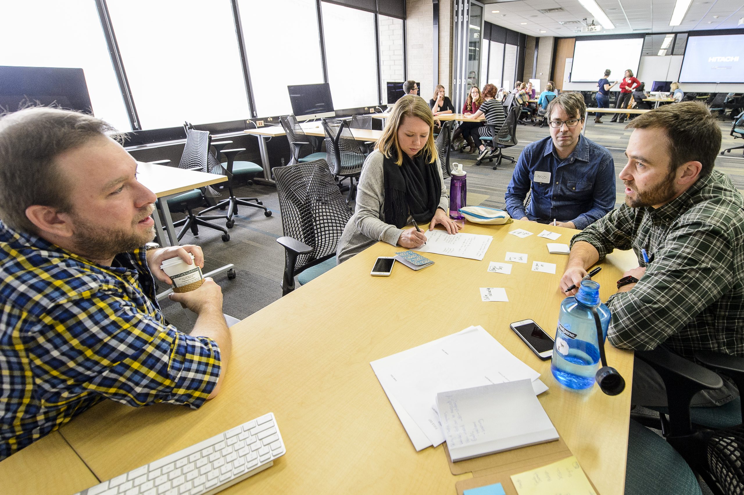 people sitting around a table